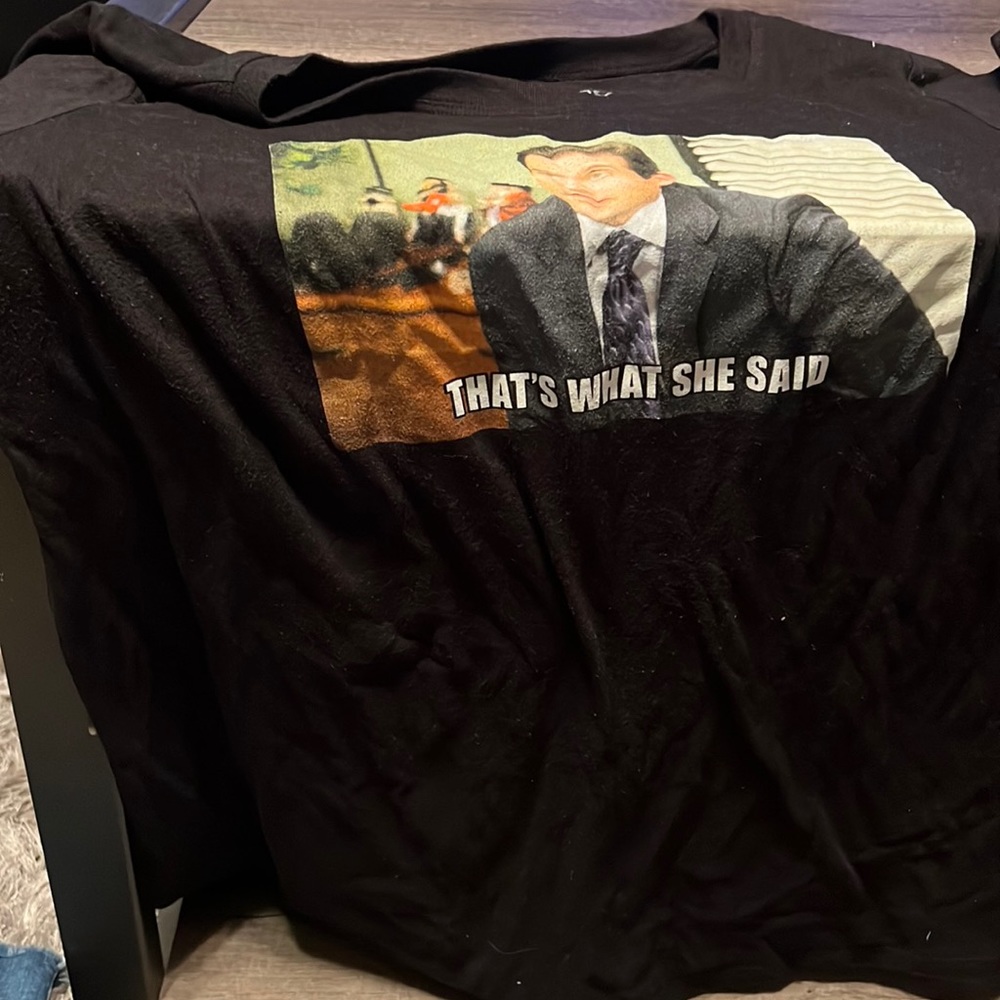 Size 1. The Office Shirt. That’s what she said.
